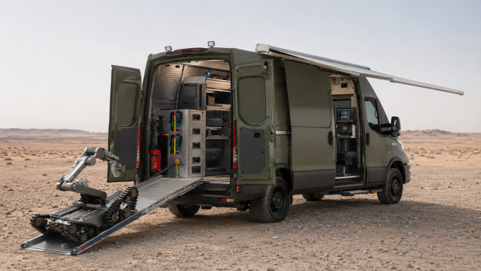 EOD KW8 robot rear