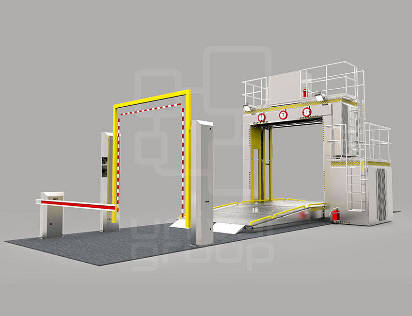 DTP 320DV | DUAL-VIEW OCCUPIED VEHICLE SCANNER | (RAMP VERSION) WITH SPACER, ANPR AND DRIVER CAM