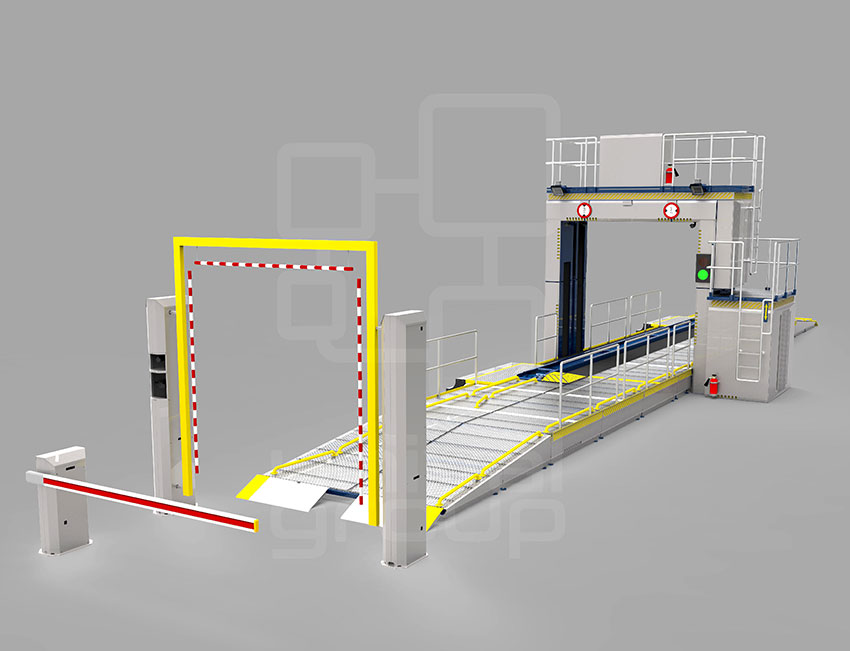 DTP 320DV | DUAL-VIEW OCCUPIED VEHICLE SCANNER | (CONVEYOR VERSION) WITH SPACER, ANPR, AND DRIVER CAM